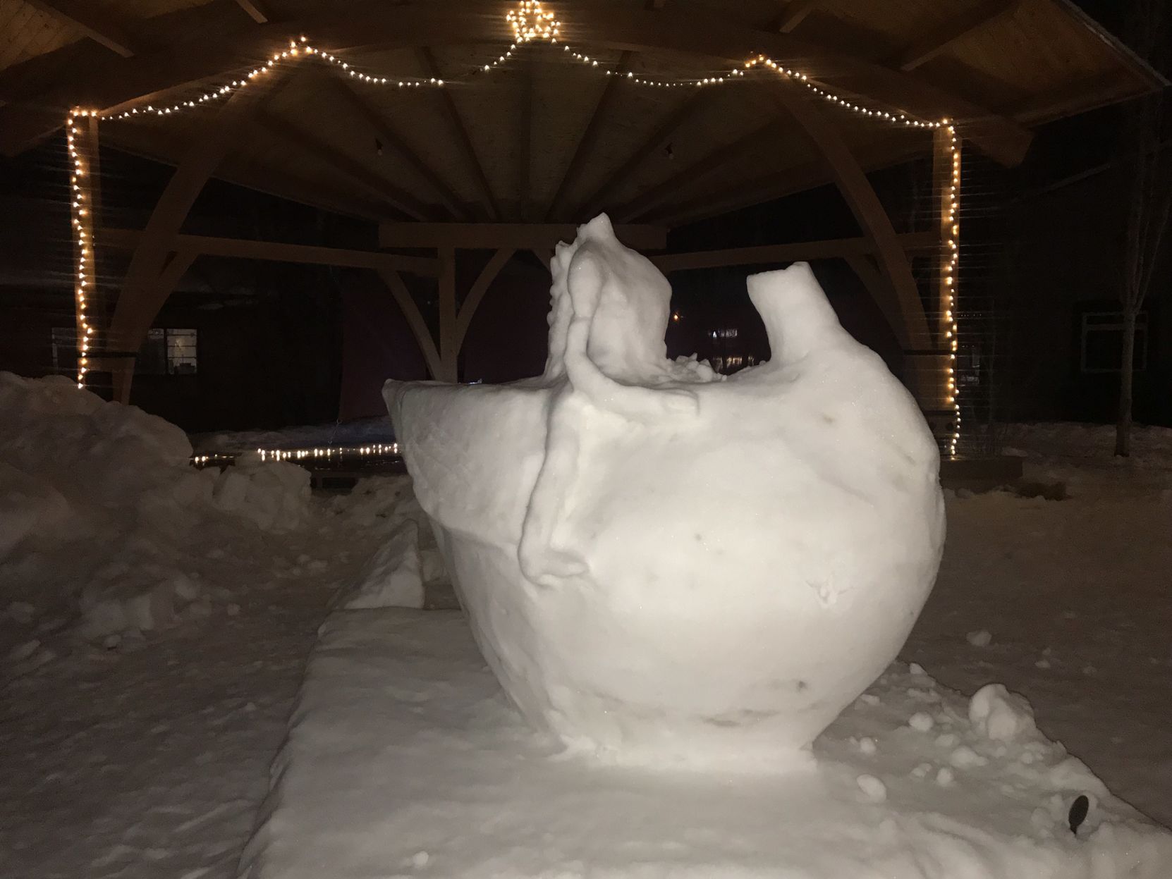 Snow Sculpture Thaw